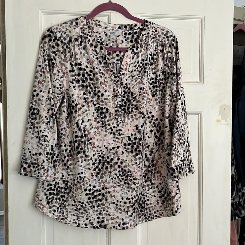 Croft and barrow print top